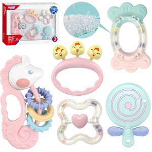 WOOPIE BABY Zestaw gryzaków-grzechotek sensorycznych