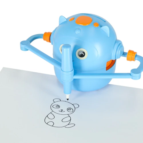 robot-edukacyjny-interaktywny-nauka-rysowania-pisania-zestaw-fiszki-mazaki-niebieski-170419