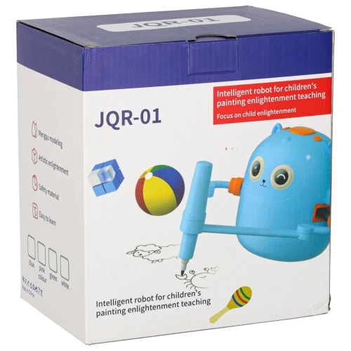 robot-edukacyjny-interaktywny-nauka-rysowania-pisania-zestaw-fiszki-mazaki-niebieski-170434