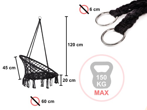 hustawka-fotel-bocianie-gniazdo-z-oparciem-czarna-80cm-poduszki-120kg-154898