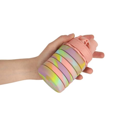 butelka-na-wode-bidon-silikonowy-skladany-z-uchwytem-sportowy-500ml-teczowy-174046