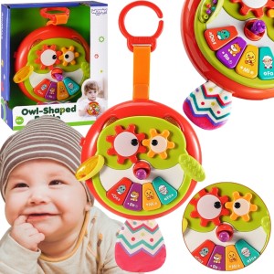 WOOPIE BABY Interaktywna Sowa, pianinko z szeleszczącym ogonem