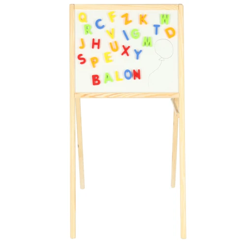 tablica-kredowa-suchoscieralna-magnetyczna-dwustronna-literki-kreda-gabka-marker-84-x-43-x-50-cm-150576