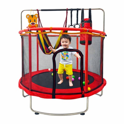 trampolina-dla-dzieci-ogrodowa-siatka-pilki-koszykowka-155cm-czerwona-182701