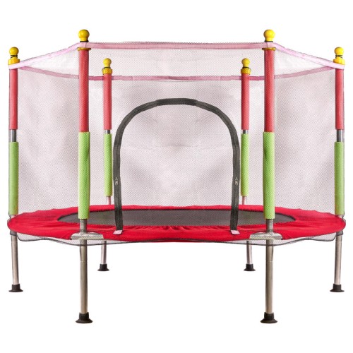 trampolina-ogrodowa-dla-dzieci-siatka-140cm-55inch-czerwona-151853