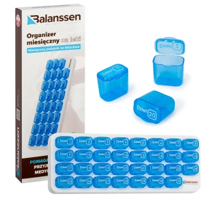 BALANSSEN Miesięczny organizer na leki, podzielnik x 31 dni