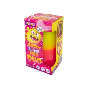 JIGGLY SLIME NEO DUO 430 g, masa sensoryczna żółto-różowa