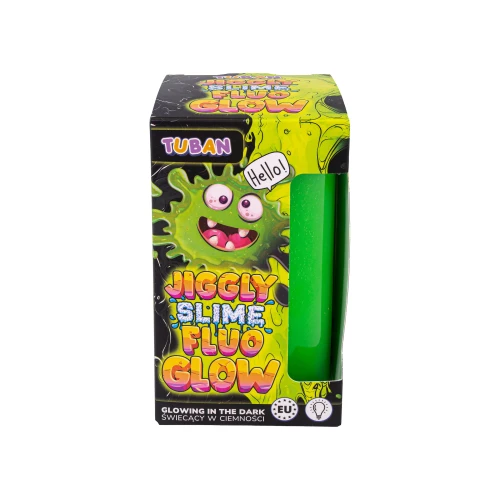 JIGGLY SLIME FLUO GLOW 430 g, masa sensoryczna zielona.jpg