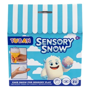 SENSORYCZNY ŚNIEG, kreatywny zestaw sensoryczny