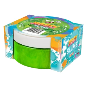 JIGGLY SLIME 200 g, masa sensoryczna zielona, zapach jabłkowy
