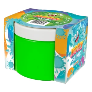 JIGGLY SLIME 500 g, masa sensoryczna zielona, zapach jabłkowy
