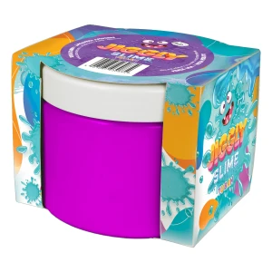 JIGGLY SLIME 500 g, masa sensoryczna fioletowo-perłowa