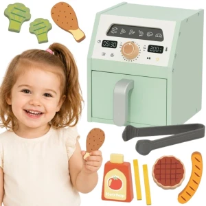 TOOKY TOY Drewniany Air Fryer – frytkownica beztłuszczowa