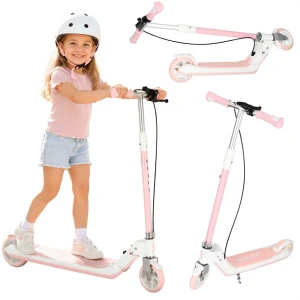 Hulajnoga dla dzieci TRIKE FIX LED, dwukołowa, różowa